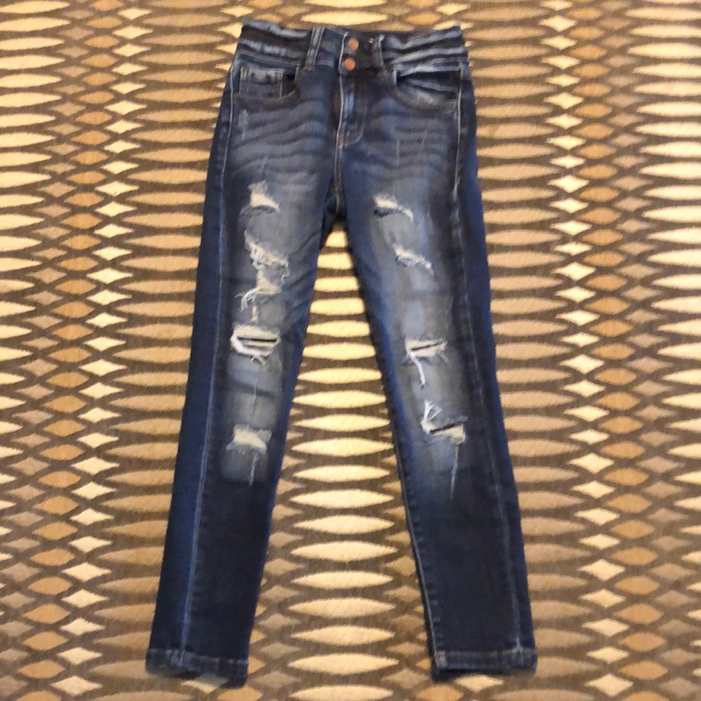 Girls Kancan Distress Jeans
